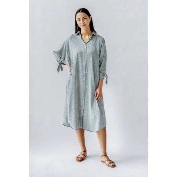 Mirth Dresses & Skirts - Mirth Hand Made Collection Kyoto House Dress Size Small In Jasper Gingham